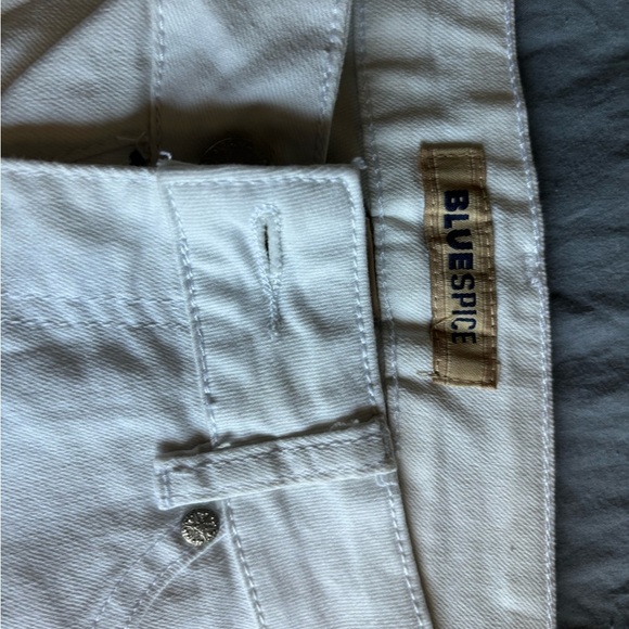 blue spice jeans size 3 Women’s White Denim Zip/button Cotton NWOT - Picture 4 of 9